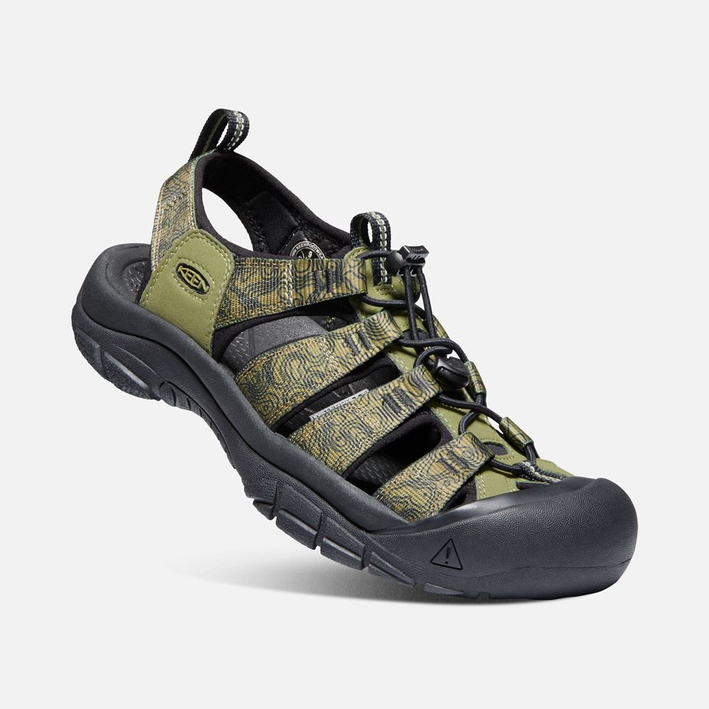 Sandales de Randonnée Keen Homme Vert Olive/Noir | Newport H2 | QBWSK-2845